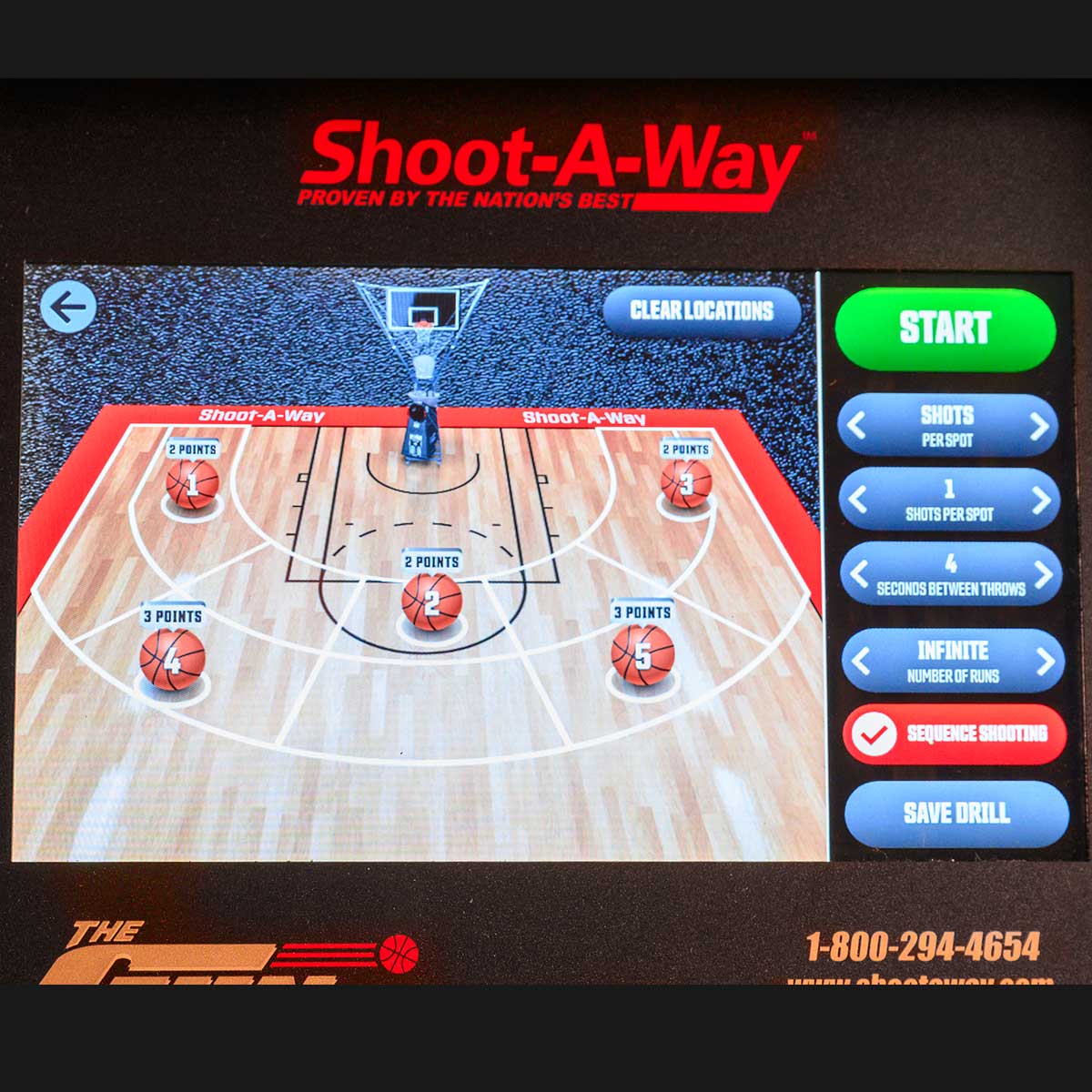 The Gun 12k Basketball Shooting Machine The Gun by Shoot-A-Way