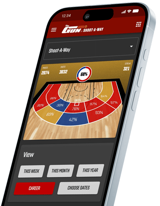 Shoot-A-Way iPhone app on mobile phone